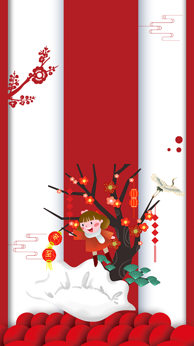 冬至吃饺子手机宣传海报背景