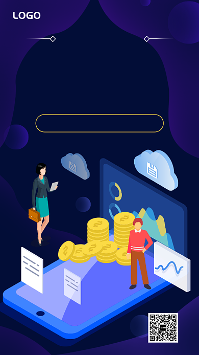 首席财务官研修班培训宣传手机海报背景