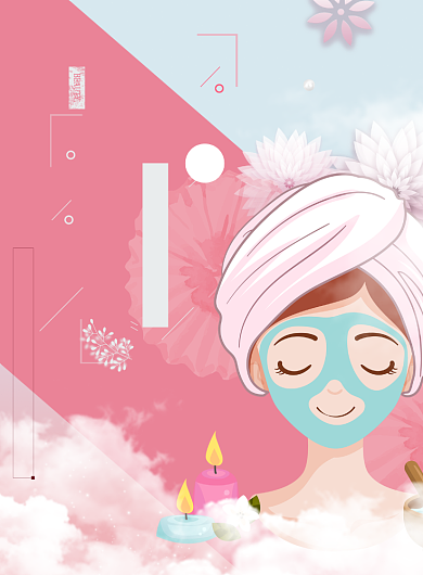 美容美妆海报模板背景