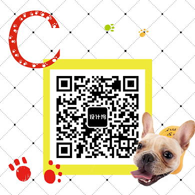 宠物促销活动简约新媒体二维码背景