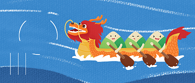 简约端午节合家团圆宣传海报微信公众号素材图片背景