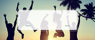 国际青年节首图背景