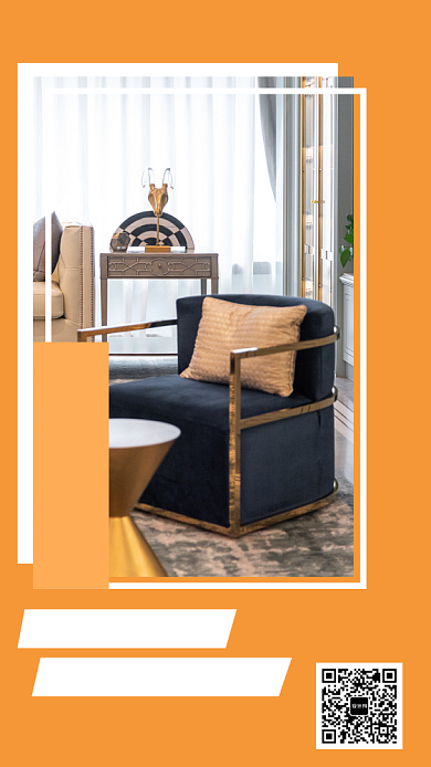 居家装修软装硬装手机海报背景