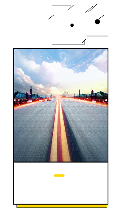 创意简约插画旅行的日记手机海报背景