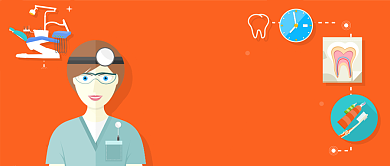 白衣天使医师节插画公众号首图背景