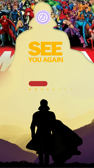 复仇者联盟奇异博士手机海报背景