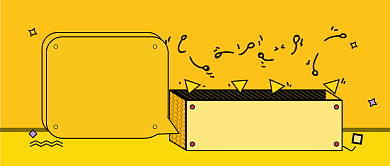 孟菲斯创意立flag微信首图背景