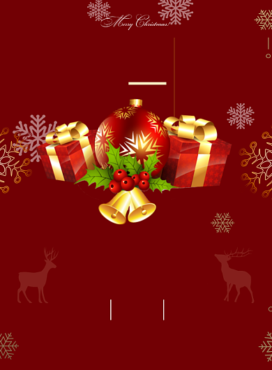 圣诞狂欢节打折印刷海报背景