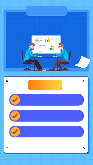 蓝色简约7天搞定PPT职场课程海报背景