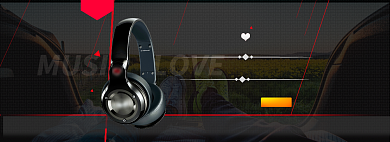 蓝牙耳机海报banner背景