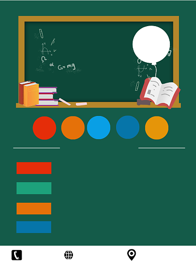 简约扁平化寒假辅导班招生宣传印刷海报背景