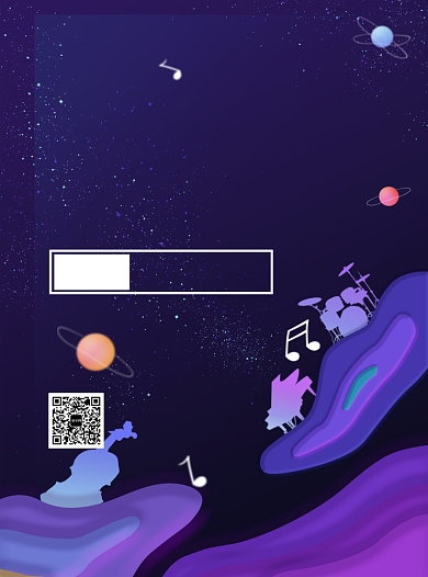 演唱会音乐主题宣传单背景