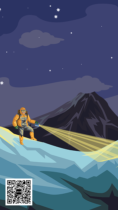 旅行创意插画手机海报背景