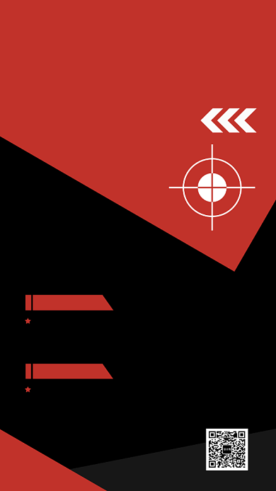 红色流行风招聘纳新手机海报背景