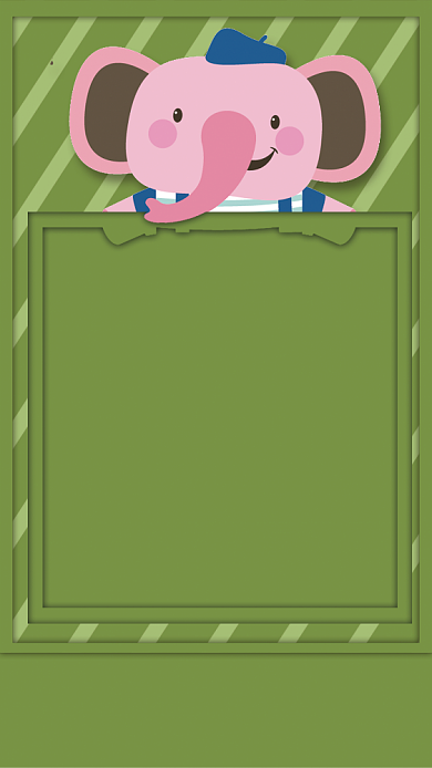 可爱卡通儿童生日派对邀请函背景