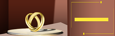 纯金戒指banner背景