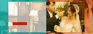 美丽婚纱淘宝banner背景