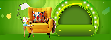 家装家具特惠大促海报banner背景