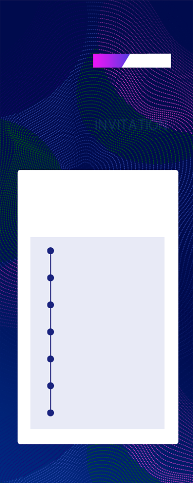 蓝色大气年会盛典邀请函节目单手机海报背景