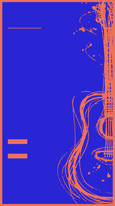 吉他培训教育培训手机海报背景