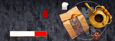 灰色中国风年货节banner背景