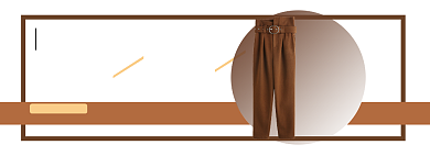 秋日米色女装裤子淘宝电商banner图背景