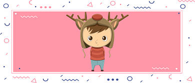 平安夜送礼物卡通手绘手机首图背景