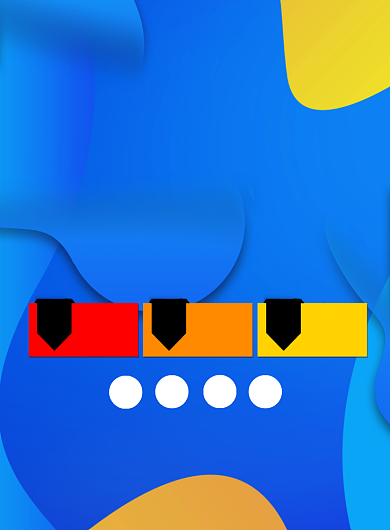 蓝色简约扁平风换季大清仓广告印刷海报模板背景