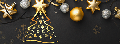 圣诞节狂欢海报banner背景