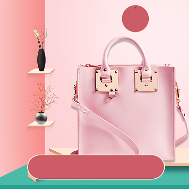 女包时尚潮流粉色简约淘宝直通车图片背景