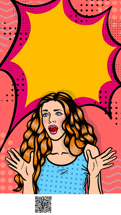 波普风震惊促销宣传海报背景