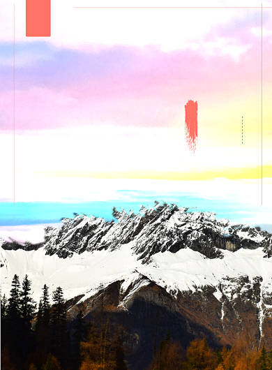 多彩贵州旅游宣传印刷海报背景