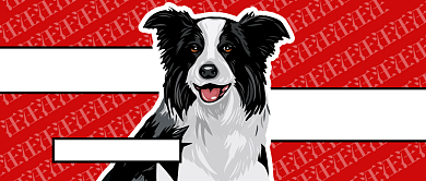 红色卡通手绘可爱小狗关爱单身狗光棍节微信公众号素材图片背景