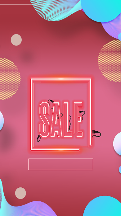 618创意抽象时尚促销海报背景