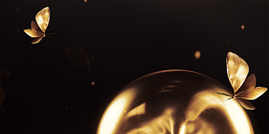 创意时尚金色高端未来展板背景