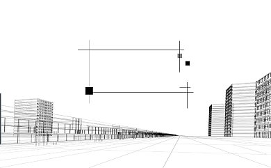 简约手绘建筑商务名片背景