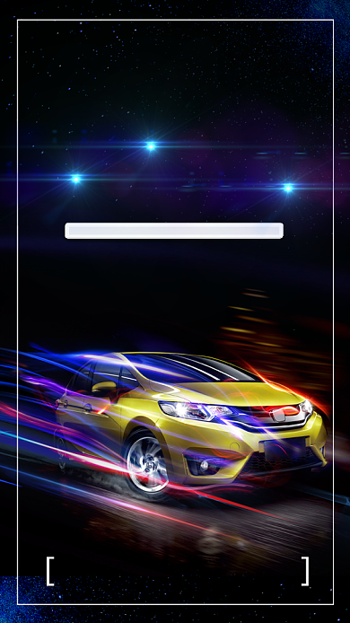 黑色炫酷大气汽车分期购手机海报背景