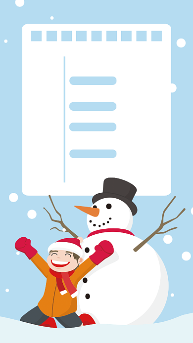 创意插画降温养生常识手机海报背景