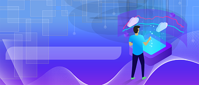 5G时代科技创意紫色渐变公众号首图背景