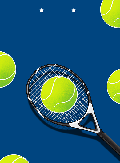 强者无畏网球班招生海报背景