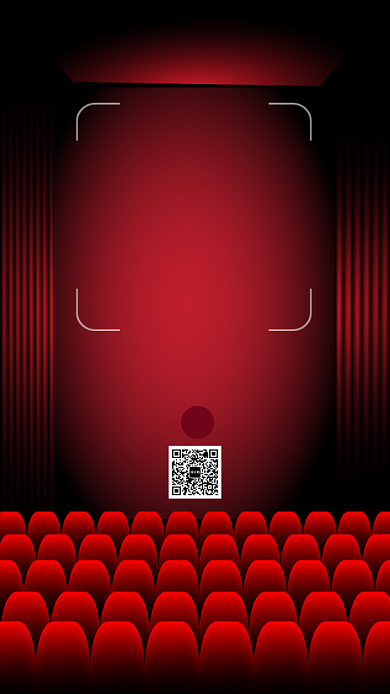 红色大气电影夜晚4D电影宣传海报背景