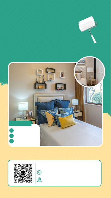 创意家居宣传促销手机海报背景