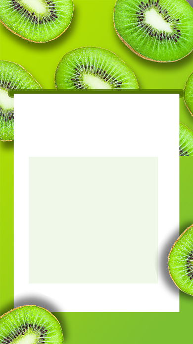 绿色清新水果尝鲜秋季猕猴桃价格表海报背景
