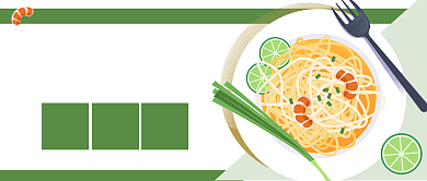 绿色餐饮美食餐桌上的伪科学公众号首图背景