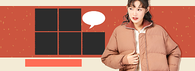 淘宝女装上衣上新banner背景