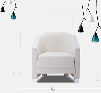 灰色植物简约沙发北欧朋友圈封面背景