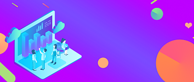 紫色金融服务首图背景