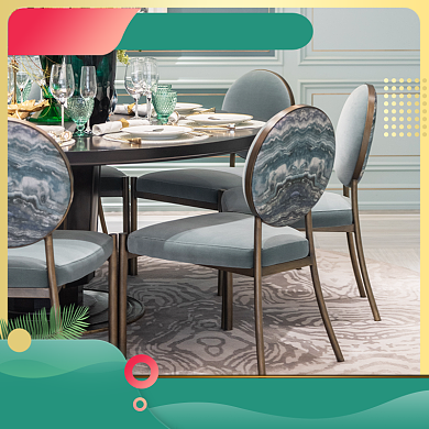 绿色黄色家居家私家具满减直通车背景