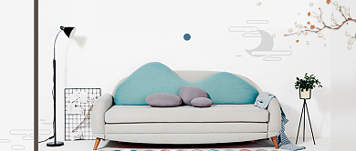 高级灰简约北欧风格时尚公寓房地产广告微信公众号素材图片背景