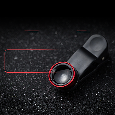 黑色红色多功能手机摄像头直通车背景